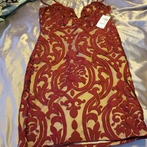 Brand new Russe deep v lace dress